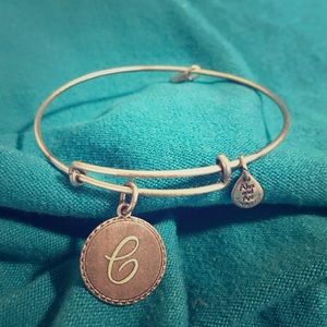 Alex & Ani “C” initial bangle